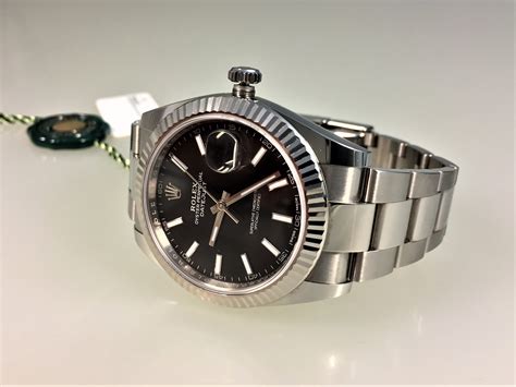 rolex datejust schwarzes zifferblatt damen|rolex datejust oystersteel.